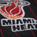 Dwyane Wade Miami Heat  x DANNIJO Women's Cropped Football Fashion Jersey - Black