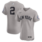 Derek Jeter New York Yankees Nike Road 2020 Hall of Fame Induction Patch Elite Player Jersey - Gray
