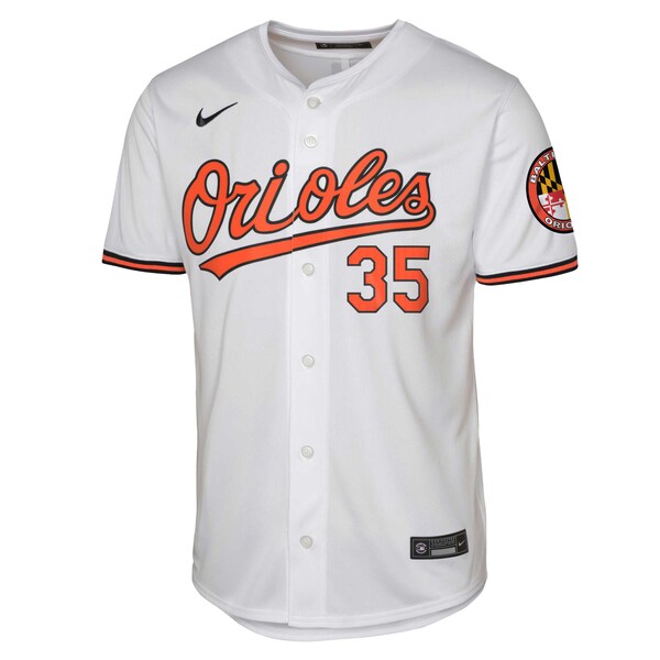 Adley Rutschman Baltimore Orioles Youth Limited Player Jersey - White/Black