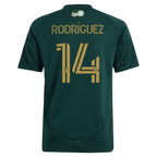 Jonathan Rodríguez Portland Timbers adidas Youth 2025 Forever Green & Gold Replica Player Jersey - Green