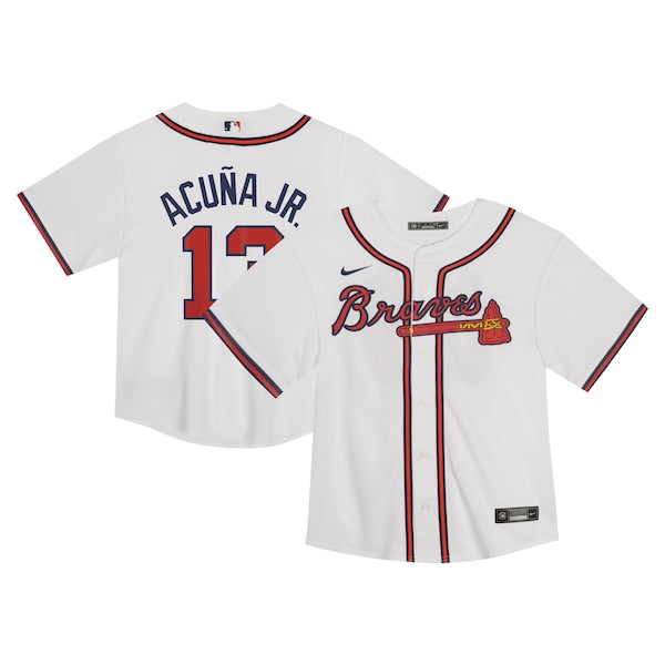 Ronald Acuña Jr. Atlanta Braves Nike Toddler  Game Jersey - White