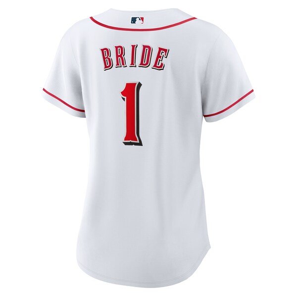 Cincinnati Reds Nike Women's #1 Bride Home Replica Jersey - White
