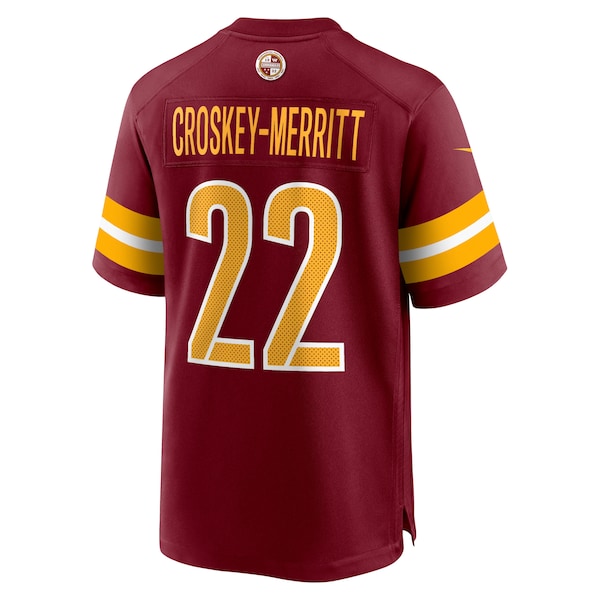 Jacory Croskey-Merritt Washington Commanders Nike Team Game Jersey -  Burgundy