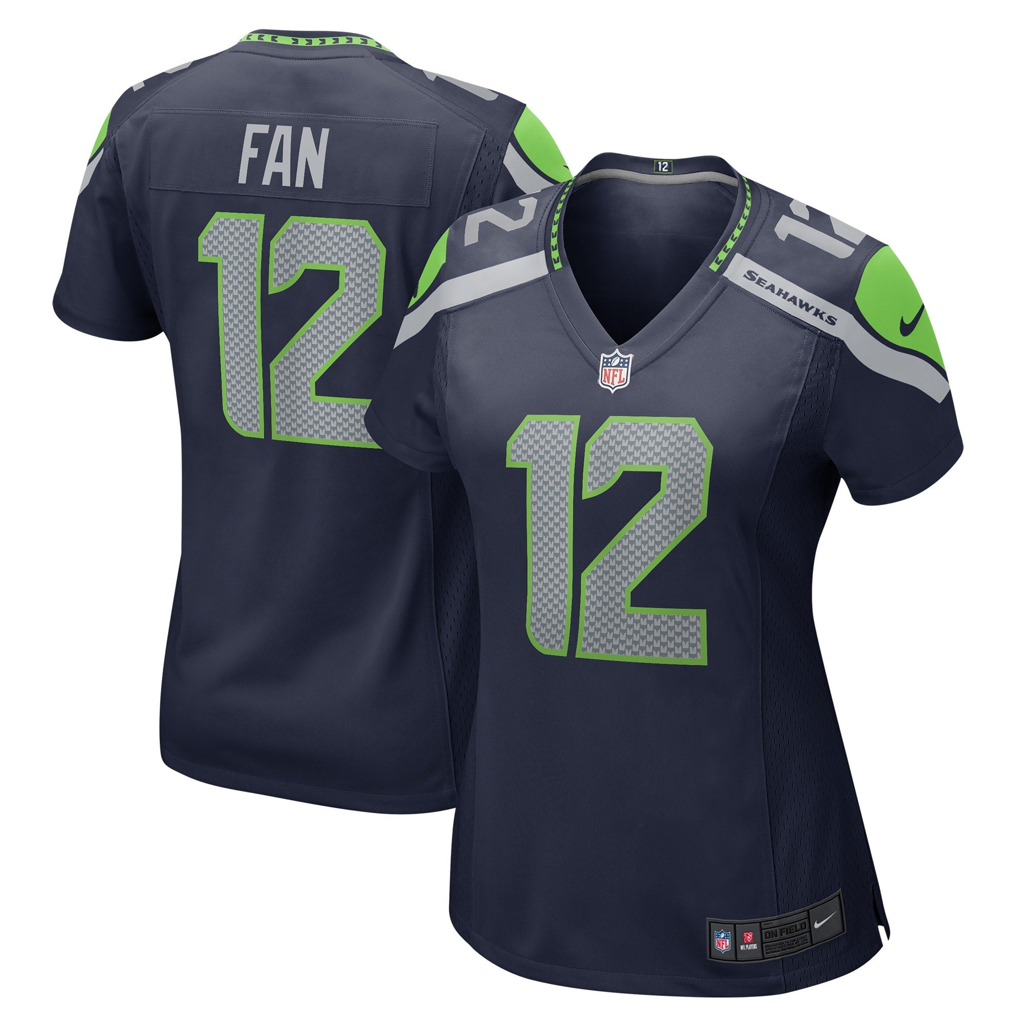 12th Fan Seattle Seahawks Nike Women's Player Jersey - Royal/Navy