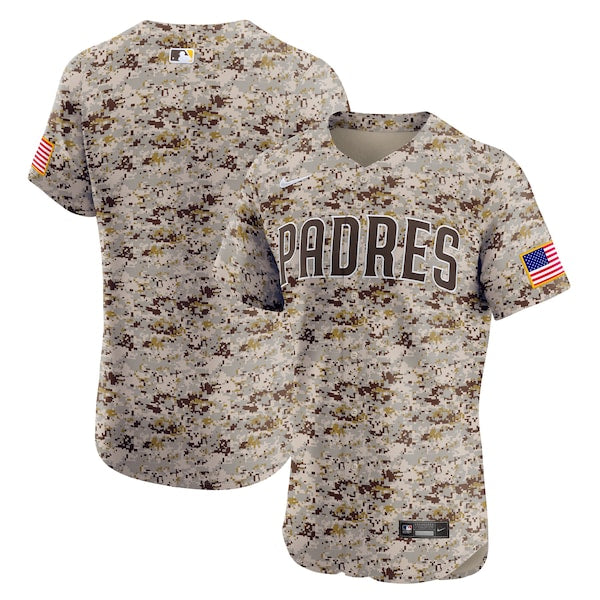 San Diego Padres Nike Alternate Vapor Premier Elite Patch Jersey - Brown