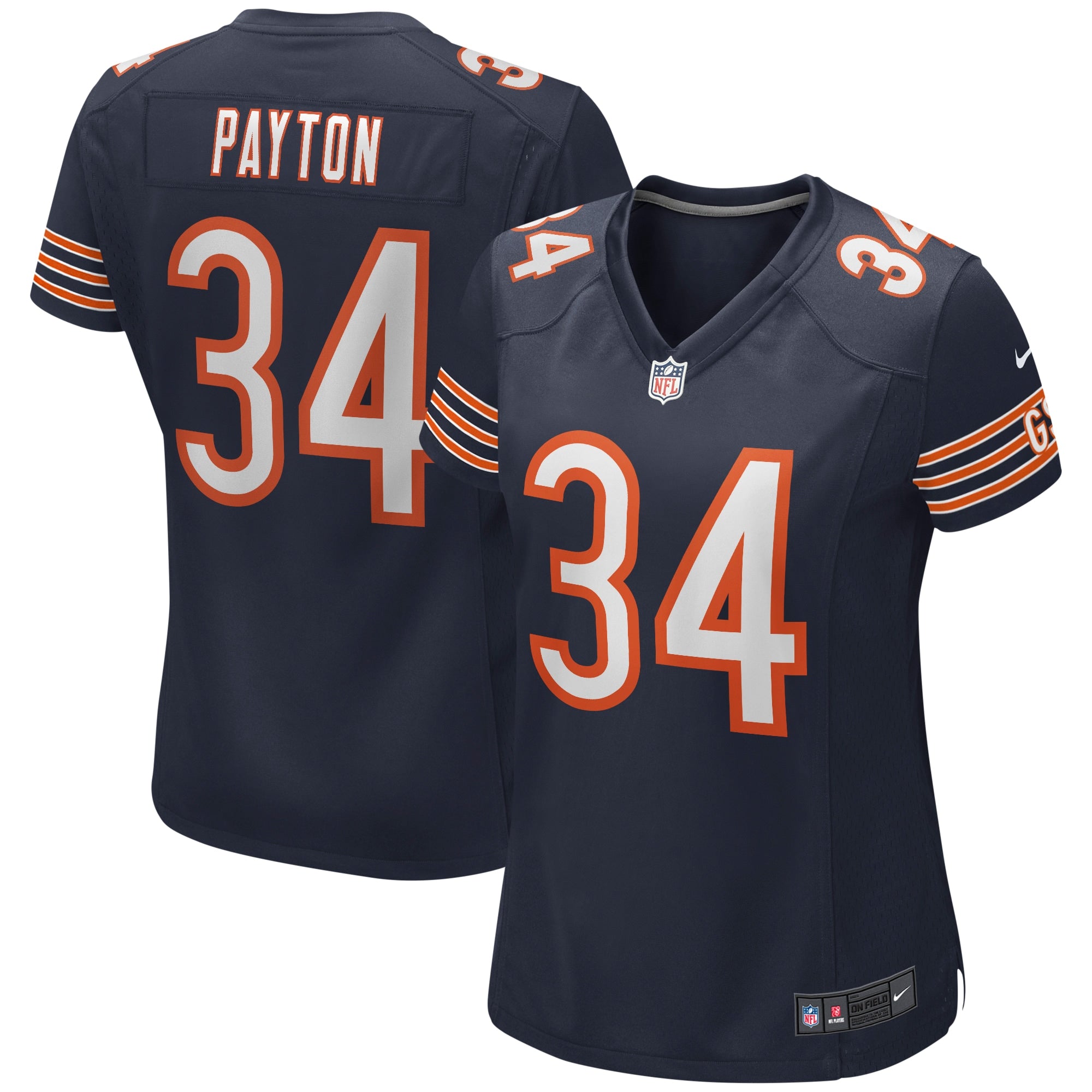 Walter Payton Chicago Bears Nike Women's Retired Player Jersey - Orange/Navy