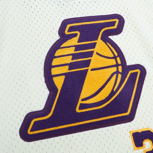Shaquille O'Neal Los Angeles Lakers  Chainstitch Swingman Jersey - Cream