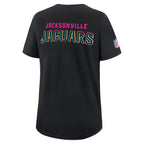 Jacksonville Jaguars Nike Women's 2025 NFL Crucial Catch Tri-Blend Dri-FIT T-Shirt - Black