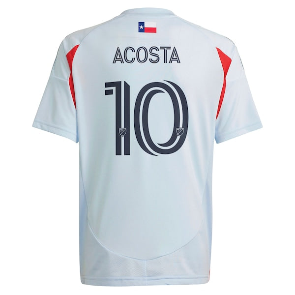 Luciano Acosta FC Dallas adidas Youth 2025 The Inferno Kit Replica Player Jersey - Light Blue