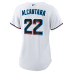 Sandy Alcantara Miami Marlins Nike Women's Home Replica Player Jersey - White