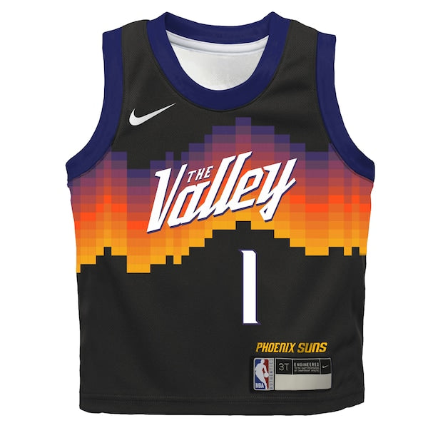 Devin Booker Phoenix Suns Nike Preschool 2025/26 City Edition Swingman Jersey - Black