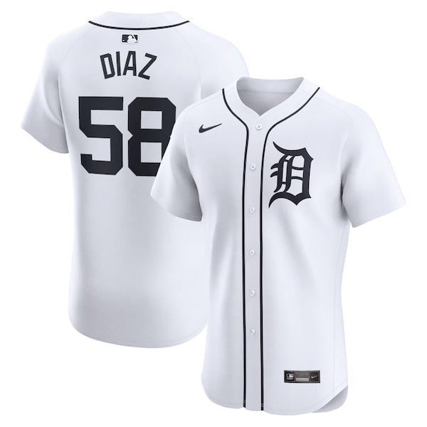 Miguel Diaz Detroit Tigers Nike Home Elite Player Jersey - White