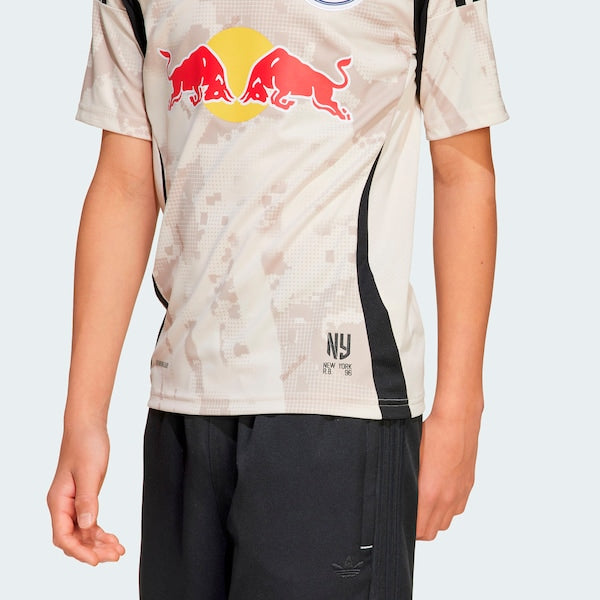 New York Red Bulls adidas Youth 2025 Stone Kit Replica Jersey - Tan
