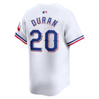 Ezequiel Duran Texas Rangers Nike Home Limited Player Jersey - White
