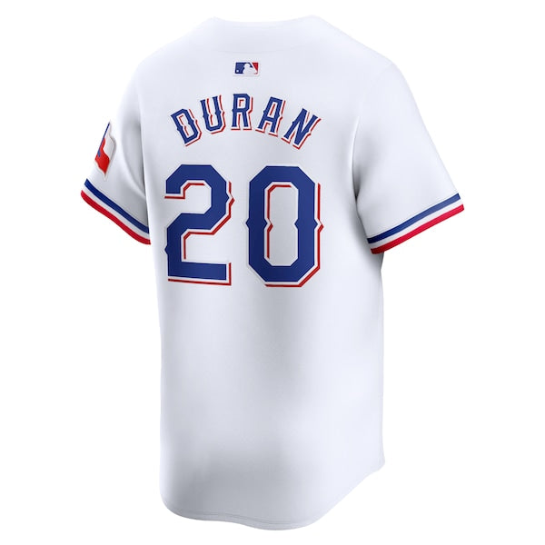 Ezequiel Duran Texas Rangers Nike Home Limited Player Jersey - White