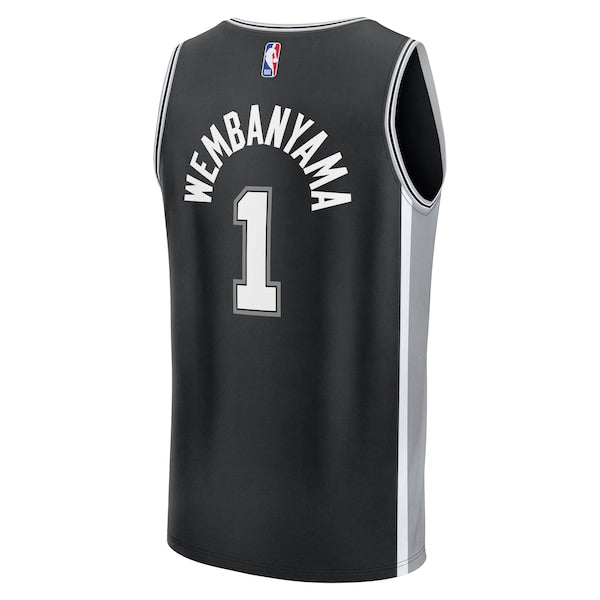 Victor Wembanyama San Antonio Spurs  Youth Fast Break Replica Player Jersey - Icon Edition - Black/White