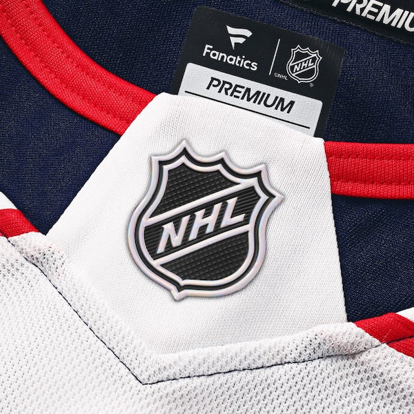Columbus Blue Jackets  Away Premium Custom Jersey - White/Navy