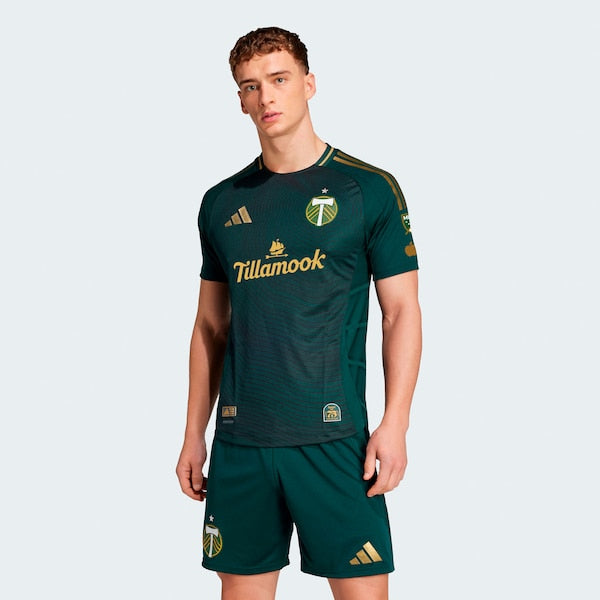 Portland Timbers adidas 2025 Forever Green & Gold Authentic Jersey - Green