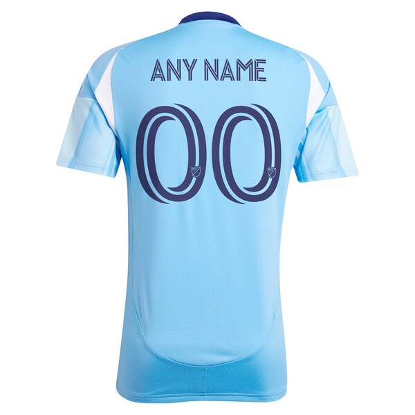 New York City FC adidas 2025 The Excelsior Kit Replica Custom Jersey - Light Blue