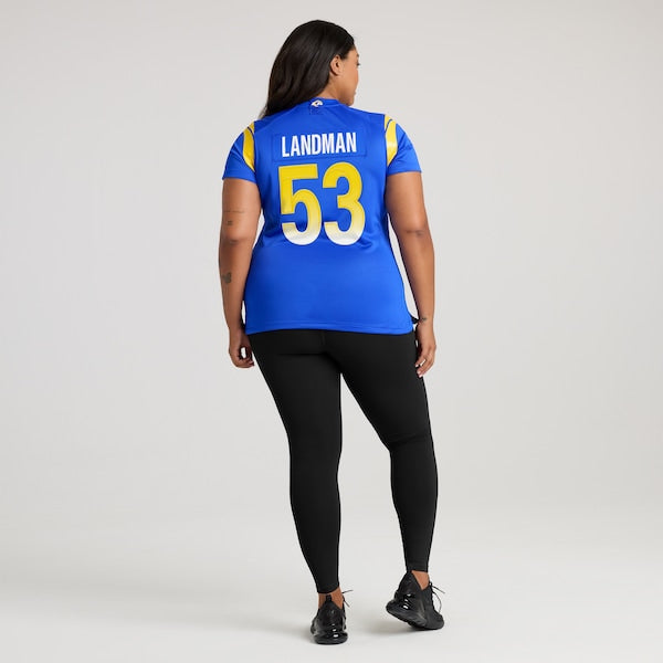 Nate Landman Los Angeles Rams Nike Women's Team Game Jersey -  Royal