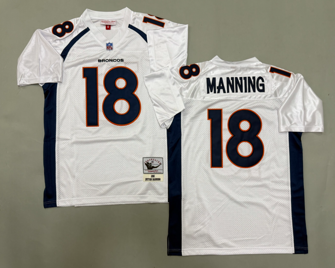 Peyton Manning Denver Broncos Authentic Throwback Retired Player Jersey