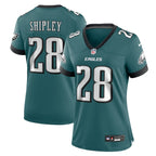 Will Shipley Philadelphia Eagles Nike Women's Team Game Jersey - Midnight Green