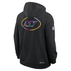 New York Jets Nike 2025 NFL Crucial Catch Sideline Standard Issue Dri-FIT Hoodie - Black