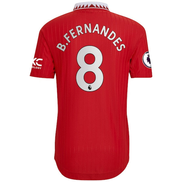 adidas Bruno Fernandes Manchester United Red 2022/23 Home Team Authentic Player Jersey