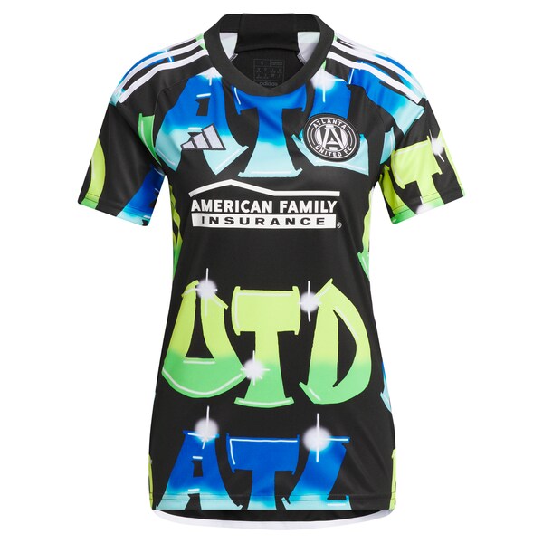 Atlanta Supporters Atlanta United FC adidas Women's 2024 The 404 Replica Player Jersey - Black