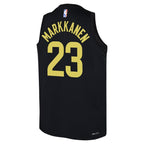 Lauri Markkanen Utah Jazz Jordan Brand Youth Swingman Jersey - Statement Edition - Black