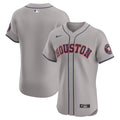 Houston Astros Nike Road Vapor Premier Elite Patch Jersey - Gray