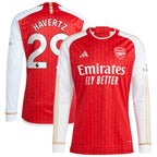 Kai Havertz Arsenal adidas 2023/24 Home Replica Player Long Sleeve Jersey - Red