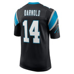 Sam Darnold Carolina Panthers Nike Vapor Limited Jersey - Black/Blue/White