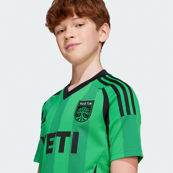 Austin FC adidas Youth 2025 The Heartbeat Kit Replica Jersey - Green