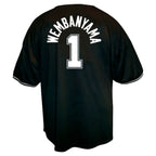 Victor Wembanyama San Antonio Spurs Profile Big & Tall Name & Number Button-Up Jersey - Black