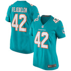 Clayton Fejedelem Miami Dolphins Nike Women's Game Jersey - Aqua