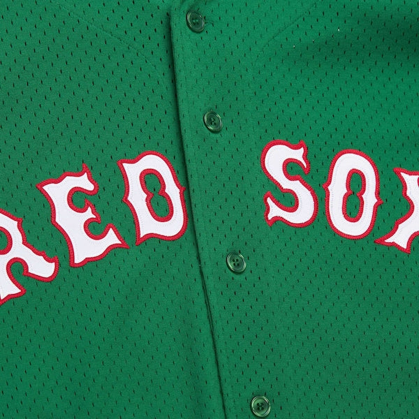 David Ortiz Boston Red Sox Cooperstown Collection Mesh Batting Practice Jersey - Kelly Green