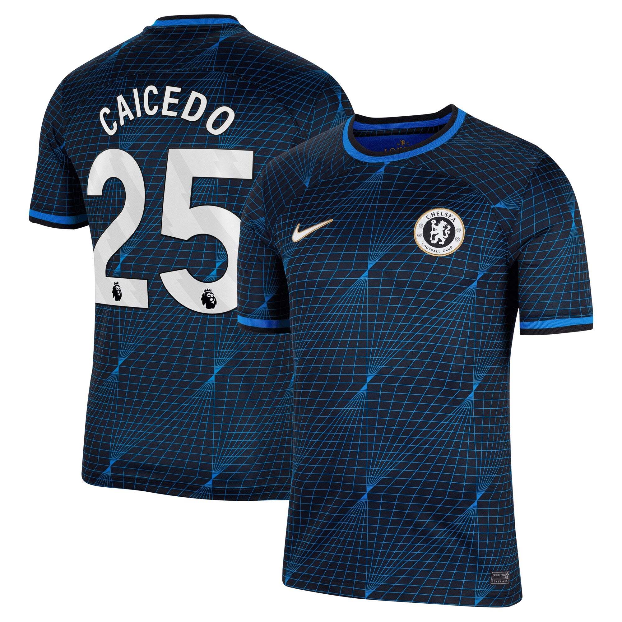 Moisés Caicedo Chelsea Nike 2023/24 Home Stadium Replica Player Jersey - Blue/Mint/Navy
