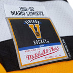 Mario Lemieux Pittsburgh Penguins Captain Patch 1991/92 Blue Line Player Jersey - Black