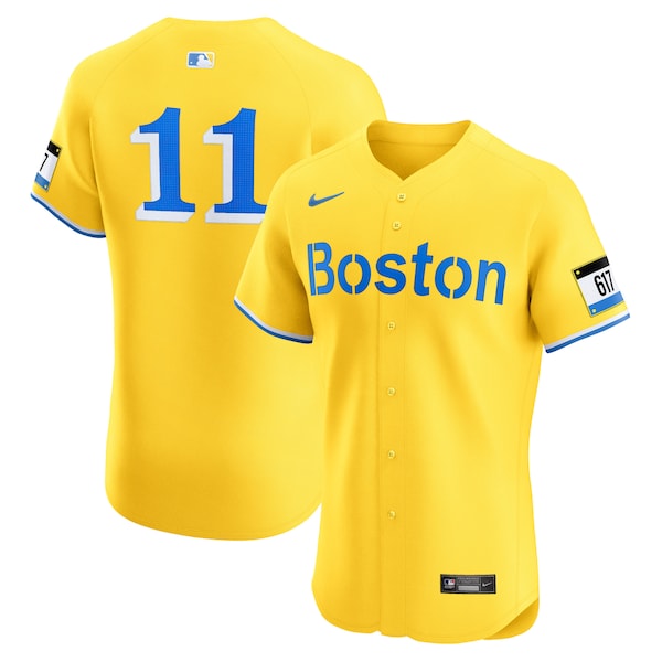 Rafael Devers Boston Red Sox Nike City Connect Elite Jersey - Gold