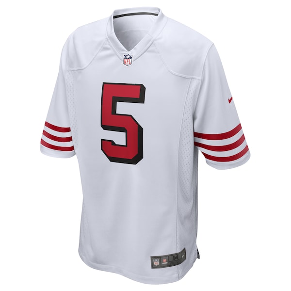 Trey Lance San Francisco 49ers Nike Alternate Game Jersey - White/Scarlet