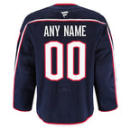 Columbus Blue Jackets  Home Authentic Pro Custom Jersey - Navy