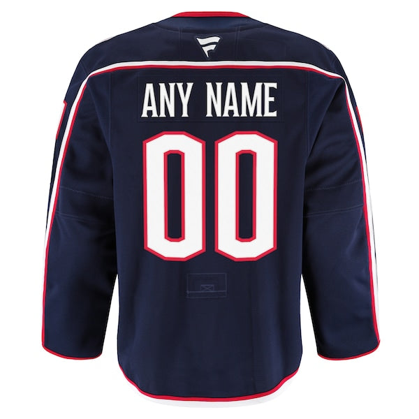 Columbus Blue Jackets  Home Authentic Pro Custom Jersey - Navy