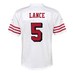 Trey Lance San Francisco 49ers Nike Youth Game Jersey - White/Scarlet