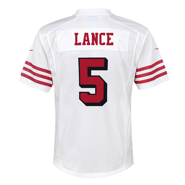 Trey Lance San Francisco 49ers Nike Youth Game Jersey - White/Scarlet