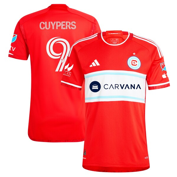 Hugo Cuypers Chicago Fire adidas 2024 Return To Red Authentic Player Jersey - Red