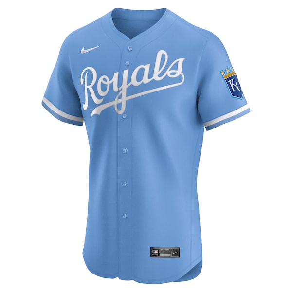 Kansas City Royals Nike Alternate Elite Jersey - Light Blue/White/Royal