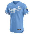 Kansas City Royals Nike Alternate Elite Jersey - Light Blue/White/Royal