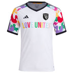 San Jose Earthquakes adidas 2024 Pride Pre-Match Top - White