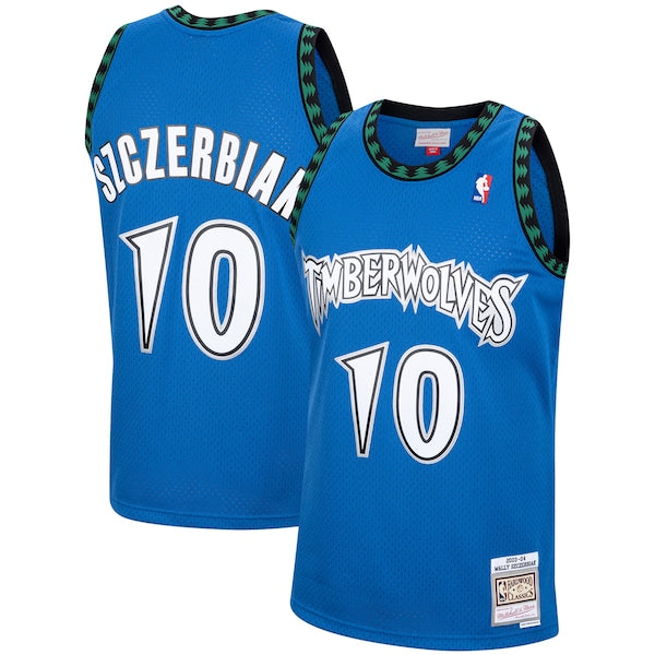 Wally Szczerbiak Minnesota Timberwolves 2001/02 Hardwood Classics Swingman Jersey - Blue